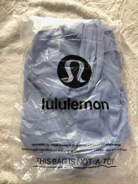 Lululemon Athletica Periwinkle Zip Athletic Top